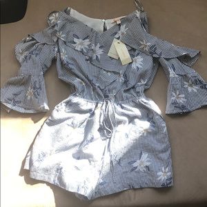 NWT flower print romper.